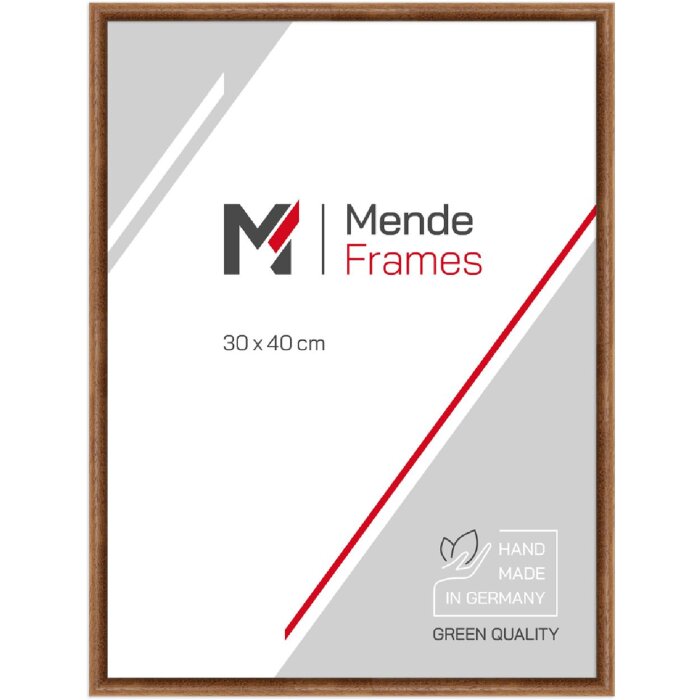 MendeFrames Holzrahmen H003 Eiche 20x25 cm mit Museumsglas