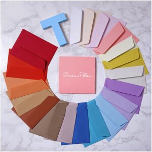 Clairefontaine Umschläge Grain de Pollen 5er Pack...