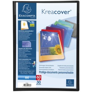 Exacompta 5731E Sichtmappe Kreacover PP 500µ A4 30...