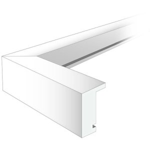 Drevený rám na obrazy Henzo Piano 15x20 cm biely