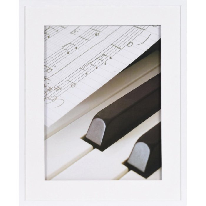 40x50 cm Henzo drevený rám PIANO biely