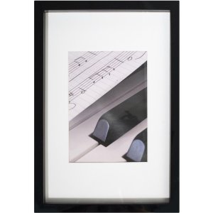 Rám na obraz drevo PIANO čierny 20x30 cm 3D efekt