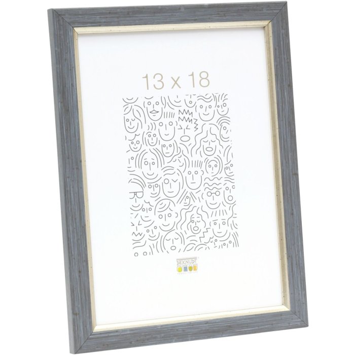 Plastový rám S46A sivomodrý 13x18 cm