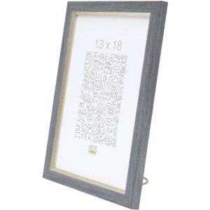Plastový rám S46A sivomodrý 13x18 cm