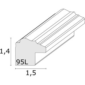 Ozdobný rám na obraz S95L 13x13 cm zlatý