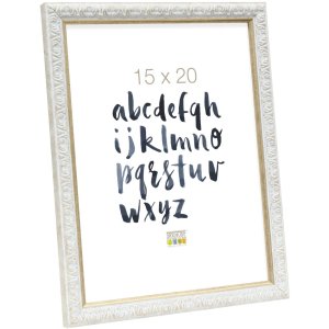 Ozdobný rám na obraz S95L 18x24 cm biely