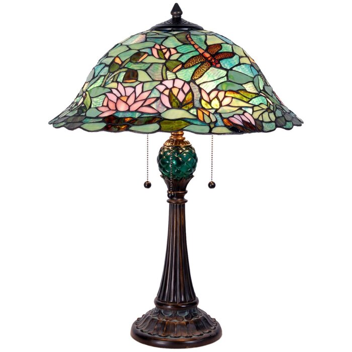 Stolná lampa Tiffany 47x60 cm - farebná