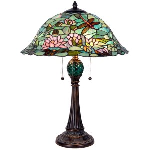 Stolná lampa Tiffany 47x60 cm - farebná