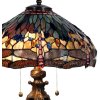 Stolová lampa Tiffany Ø 42x64 cm zelenej farby