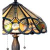 Stolová lampa Tiffany Ø 41x61 cm hnedej farby