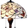 Stolová lampa Tiffany Ø 41x60 cm červená farba
