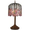Stolová lampa Tiffany Ø 40x84 cm ružová farebná