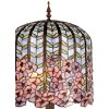 Stolová lampa Tiffany Ø 40x84 cm ružová farebná