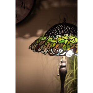 Stolná lampa Tiffany Ø 47x58 cm zelená farebná