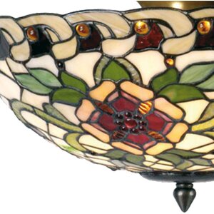 Stropné svietidlo Tiffany Ø 40x23 cm čierne