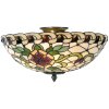 Stropné svietidlo Tiffany Ø 40x23 cm čierne