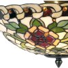 Stropné svietidlo Tiffany Ø 40x23 cm čierne