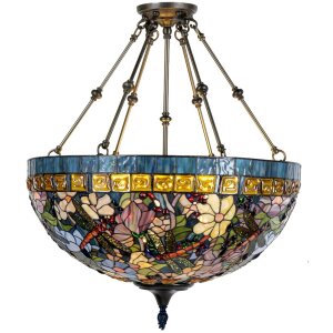 LumiLamp 5LL-5517 Závesná lampa Tiffany...