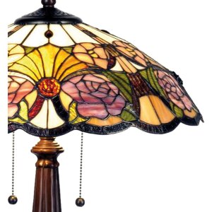 Stolová lampa Tiffany Ø 44x57 cm fialová farba