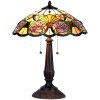 Stolová lampa Tiffany Ø 44x57 cm fialová farba