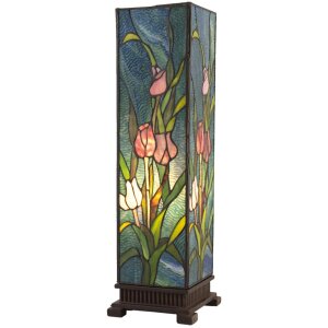 LumiLamp 5LL-5749 Stolná lampa Tiffany 17x17x58 cm...