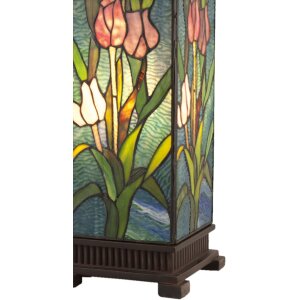 LumiLamp 5LL-5749 Stolná lampa Tiffany 17x17x58 cm...