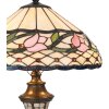 LumiLamp 5LL-5774 Tiffany stolová lampa Ø 40x60 cm ružová farebná