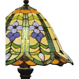 Stolná lampa Tiffany Ø 30x48 cm zelená farebná