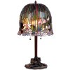 Stolová lampa Tiffany Ø 37x68 cm fialová farba