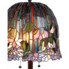 Stolová lampa Tiffany Ø 37x68 cm fialová farba