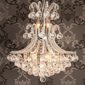 Luster zo železa a skla Ø 50 cm - 5LL-CR31 Clayre Eef