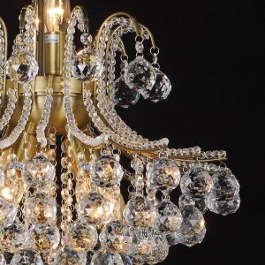 Luster zo železa a skla Ø 50 cm - 5LL-CR32 Clayre Eef