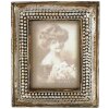 Clayre & Eef 2791 Fotorámik 6x9 cm Strieborný plastový obdĺžnik