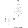Luster zo skla a železa Ø 40 cm - 5LL-CR47 Clayre Eef