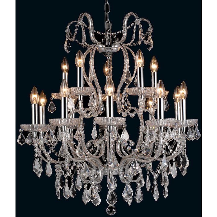 Luster zo železa a skla Ø 71 cm - 5LL-CR62 Clayre Eef