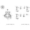 Luster zo železa a skla Ø 71 cm - 5LL-CR62 Clayre Eef
