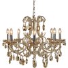 Luster zo železa a skla Ø 70 cm - 5LL-CR68CP Clayre Eef