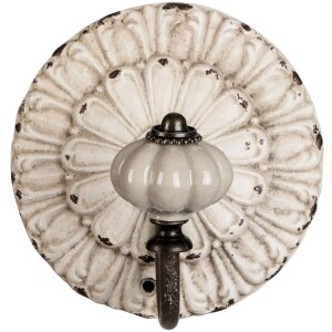 Háčik BLÜTE - 10x8x10 cm shabby white