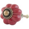 Nábytkový gombík Ø 3 cm v červenej farbe - 63501