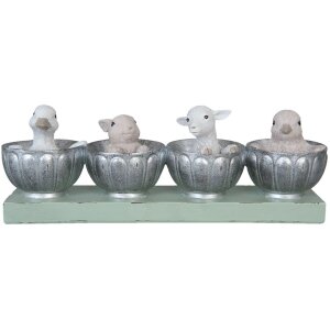 Dekoration Tierkinder grün - 6PR1053