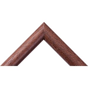 MendeFrames drevený rám H004 mahagonový 20x40 cm s múzejným sklom