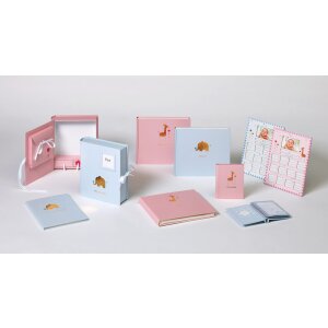 Walther Baby Album My Christening Baby Animal pink 28x25 cm 50 bielych strán