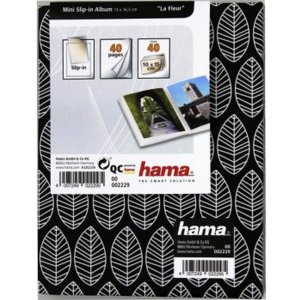 Hama mini album La Fleur 40 fotografií 10x15 cm čierny