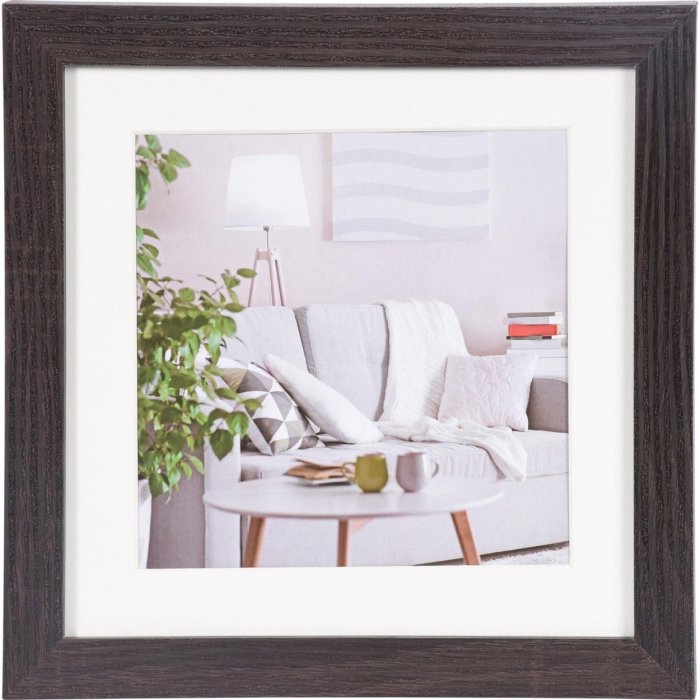Moderný obrazový rám 20x20 cm tmavohnedý