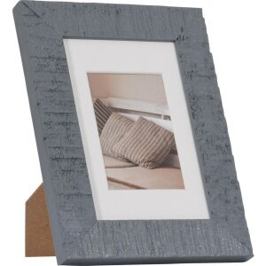 Drevený rám Driftwood 10x15 cm modrý