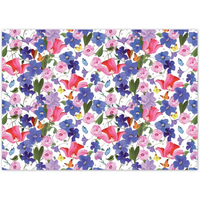 Darčekový papier Goldbuch Garden of Colors 50x70 cm potlačený s reliéfnou štruktúrou