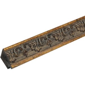 Rám na obraz zlato-šedý plast 20,0 x28,0 cm S95MA