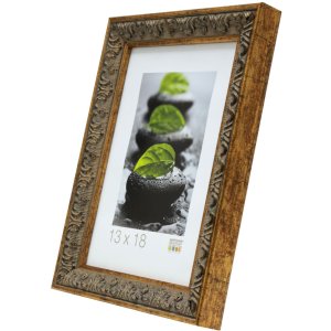 Rám na obraz zlato-šedý plast 20,0 x28,0 cm S95MA