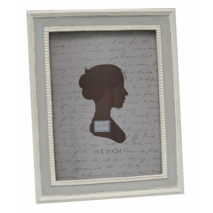 Rám na obraz bielo-sivý plast 13,0 x18,0 cm S66PL
