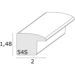 Drevený rám S54S čierny 15,0 x30,0 cm